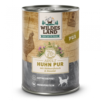 Wildes Land PUR Huhn mit Distelöl 800g